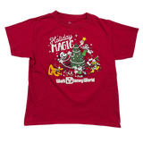 Walt Disney World, Holiday Magic, Red T-shirt, Youth XS