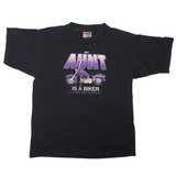 My Aunt Is A Biker, Black T-shirt, Youth S