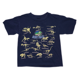 Dino Pack, Glow In The Dark, Black T-shirt, Size Kids 4T