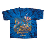 Walt Disney World Characters, Pirates Of The Caribbean, Blue Tie Dye T-Shirt, Kids 4T
