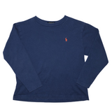 POLO logo, Navy Long-Sleeve T-shirt, Kids 5T