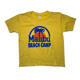 Malibu Beach Camp, Yellow T-shirt, Size Youth XS