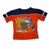 Transformers, Bumble Bee, Optimus Prime, Orange and Navy T-shirt, Kids 5T