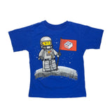 LEGO Man Moon Landing, Blue T-Shirt, Kids 3T