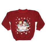 Mr and Mrs Snowman, Red Sweatshirt, Kids 5T
