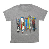Los Angeles, Skateboards, Grey T-Shirt, Kids 5T