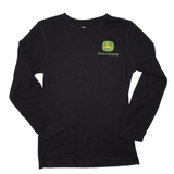 John Deere, It's A Way Of Life, Black Henley Long Sleeve, Youth XS