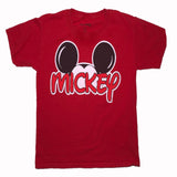 Mickey Ears, Red T-shirt, Youth S