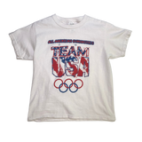 All American Gymnastics, Team USA, Olympics, White T-shirt, Youth XS