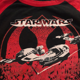 Star Wars, Red/Black Baseball Long Sleeve, Kids 5T