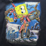 SpongeBob SquarePants, Bikini Bottom, BMX Moto Madness, Blue Long Sleeve T-shirt, Kids 5T