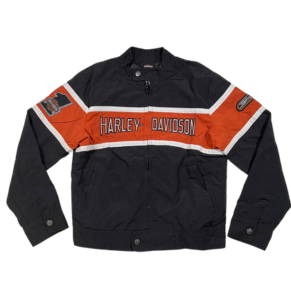 Harley-Davidson Racing Motorcycle Jacket, Orange, Black, Kids 4T