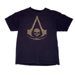 Assassin's Creed, IV, Black Flag, Black T-shirt, Youth M