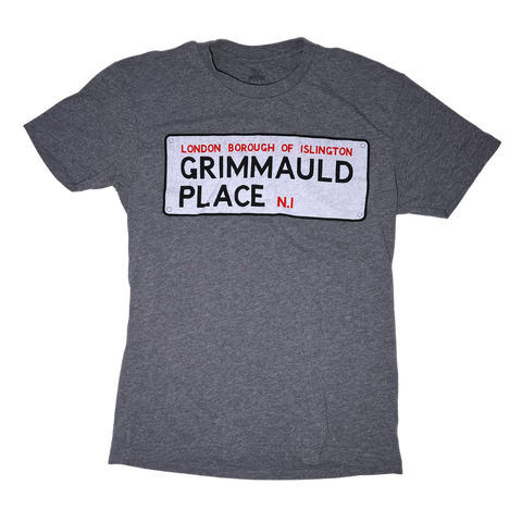 Harry Potter, Grimmauld Place Street Sign, Grey T-shirt, Adult Small