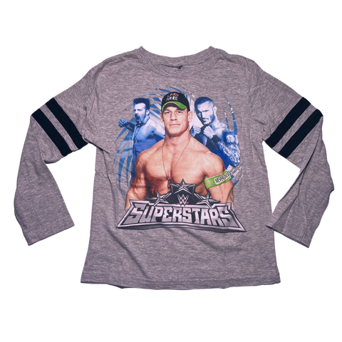 WWE Superstars, Gray T-shirt, Size Youth XS