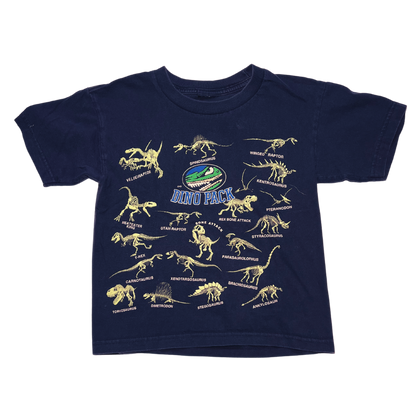 Dino Pack, Glow In The Dark, Black T-shirt, Size Kids 4T