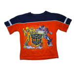 Transformers, Bumble Bee, Optimus Prime, Orange and Navy T-shirt, Kids 5T