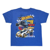 Hot Wheels, Made to Race, Blue T-Shirt, Youth S