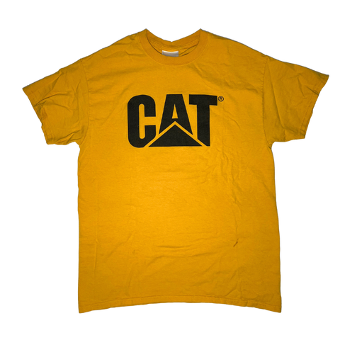 CAT, Built For It, Yellow T-shirt, Adult M