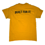 CAT, Built For It, Yellow T-shirt, Adult M