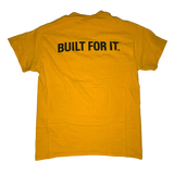 CAT, Built For It, Yellow T-shirt, Adult M