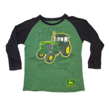 John Deere, Green, Long Sleeve T-shirt, Size Youth XS