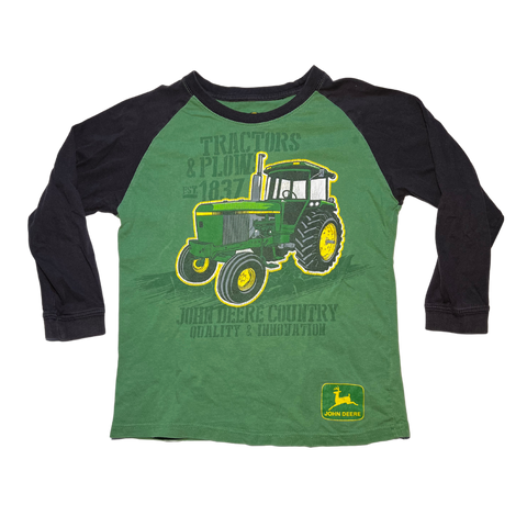 John Deere, Green, Long Sleeve T-shirt, Size Youth XS