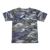 Jurassic World, T-Rex, Universal Studios, Blue Camo T-shirt, Size Kids 5T