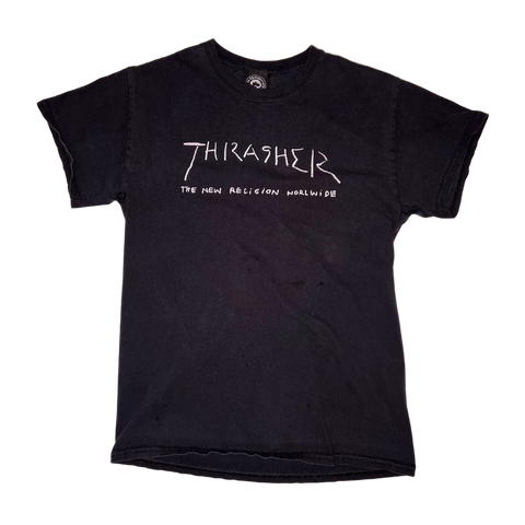 Thrasher, Black T-shirt, Small