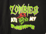 Zombies Ate My Homework T-Shirt, Youth M