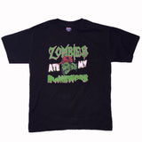 Zombies Ate My Homework T-Shirt, Youth M