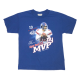 Eli Manning, New York Giants, MVP, Super Bowl XLII, Blue T-shirt, Size Youth S