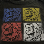 Mario Quad Color Block Long Sleeve, Black, Kids 5T