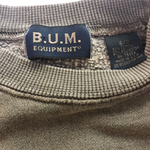 BUM Equipment logo, Grey Sweatshirt, Youth XS