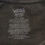 VANS logo, Black T-shirt, Youth S