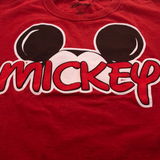 Mickey Ears, Red T-shirt, Youth S