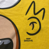 Homer Simpson face, Yellow T-shirt, Youth M